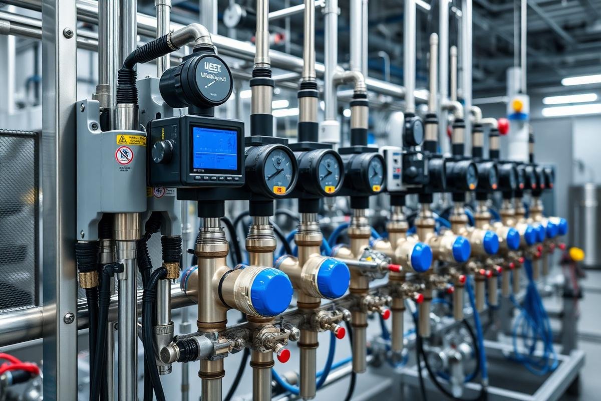 Automated chemical dosing skid with analytical instrumentation and actuated valves